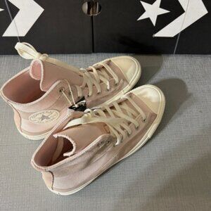 CONVERSE Chuck Taylor All Star Suede & Metallic Canvas High Top Sneaker MSRP$125